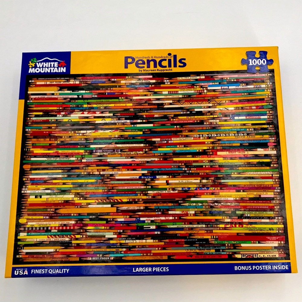 Puzzle. 1000 pieces. Super hard theme: Pencils